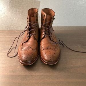 Johnston and Murphy Lace Up Wingtip Boots